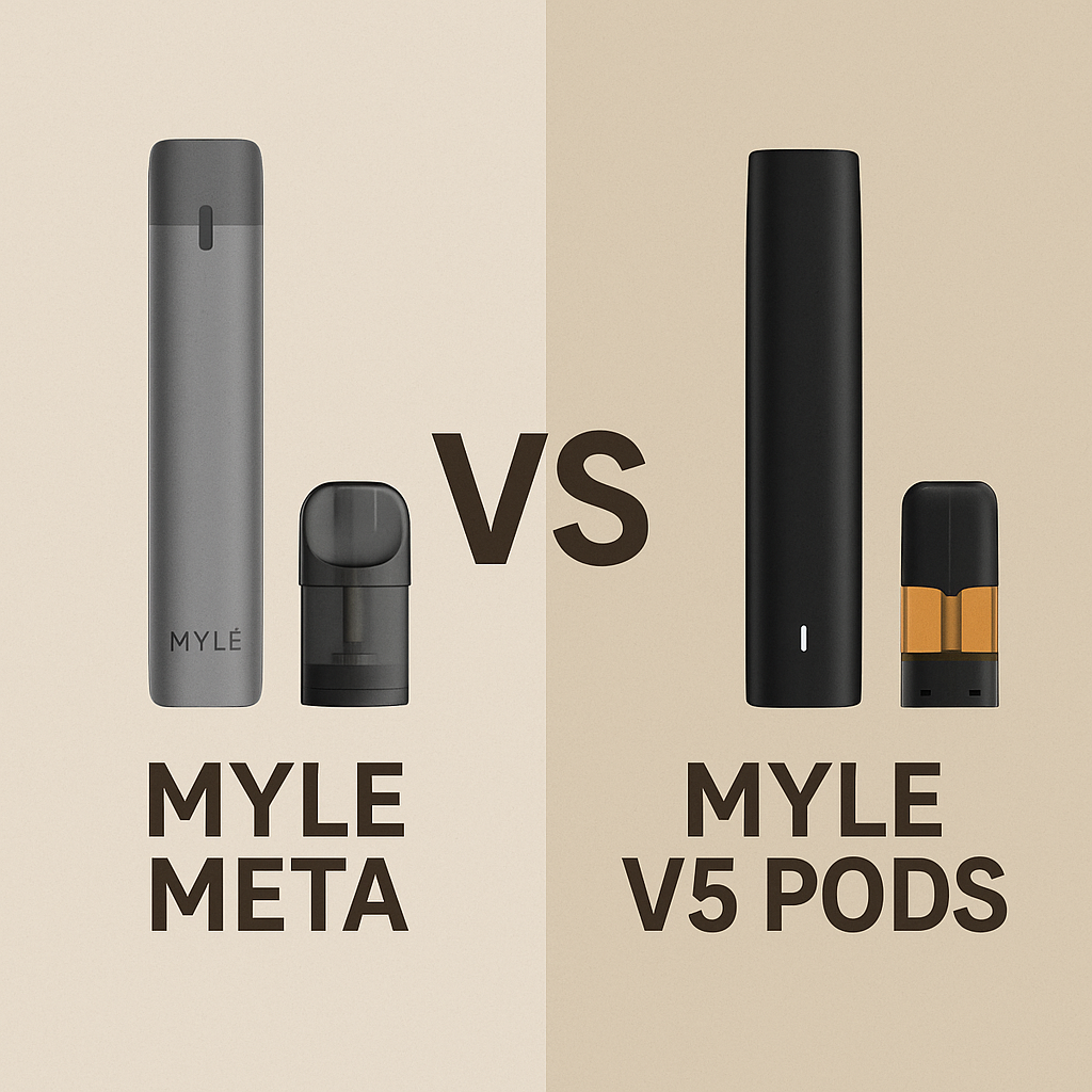 MYLE META VS MYLE V5 pods