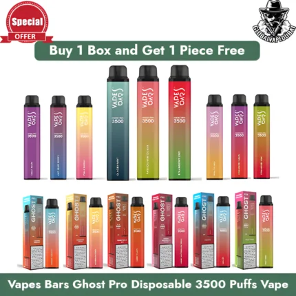 Buy Vapes Bar Ghost Pro Disposable 3500 Puffs Vape 1 Box Get 1 Piece Free