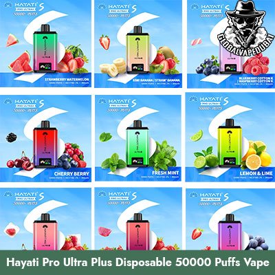 Hayati Pro Ultra Plus Disposable 50000 Puffs Vape 20MG Nicotine in Dubai Uae
