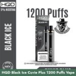 HQD Black Ice Cuvie Plus 1200 Puffs Disposable Vape in Uae