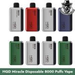 HQD Miracle 8000 Puffs Disposable Vape Zero Nicotine In Dubai Uae