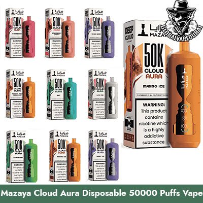 Mazaya Cloud Aura 50000 Puffs 6MG Disposable Vape in Dubai Uae