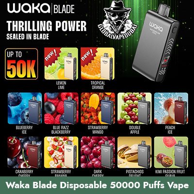Waka Blade 50000 Puffs 50MG Disposable Vape in Dubai Uae