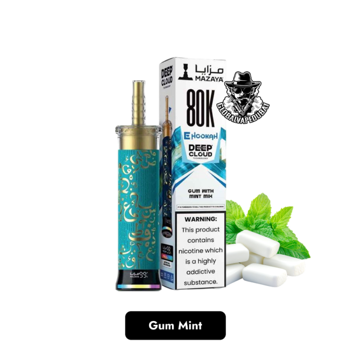 Buy Mazaya Deep Cloud Shisha 80000 Puffs Disposable Vape in Dubai – Smart Display, MTL/DTL Switch & Deep Cloud Mesh Coil - Image 6