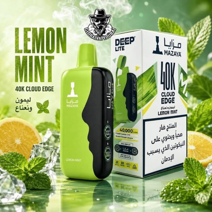 Buy Mazaya Deep Lite Cloud Edge 40000 Puffs Disposable Vape in Dubai – 20mg Salt Nic, Compact 800mAh Battery & Mesh Coil - Image 7