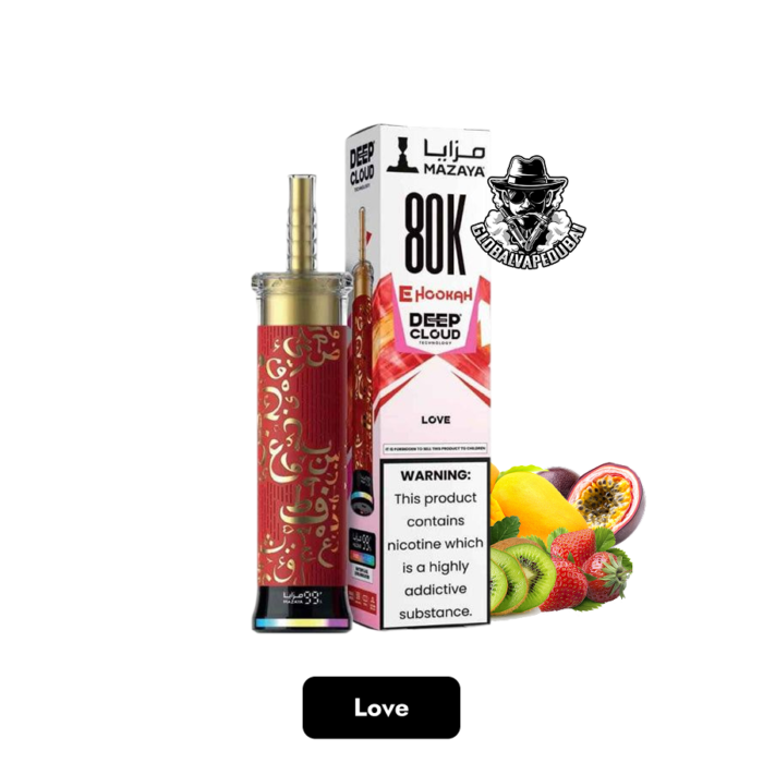 Buy Mazaya Deep Cloud Shisha 80000 Puffs Disposable Vape in Dubai – Smart Display, MTL/DTL Switch & Deep Cloud Mesh Coil - Image 7