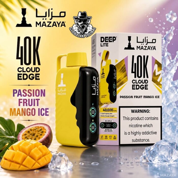 Buy Mazaya Deep Lite Cloud Edge 40000 Puffs Disposable Vape in Dubai – 20mg Salt Nic, Compact 800mAh Battery & Mesh Coil - Image 12