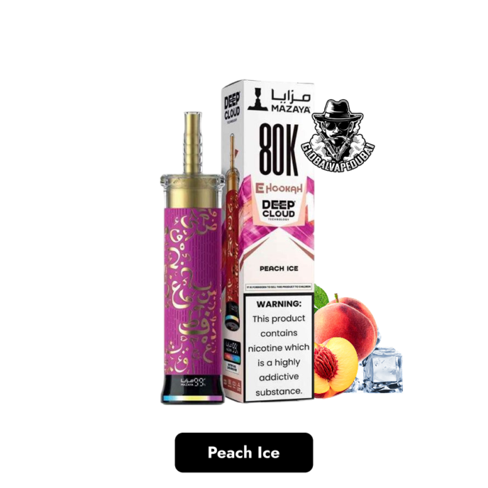 Buy Mazaya Deep Cloud Shisha 80000 Puffs Disposable Vape in Dubai – Smart Display, MTL/DTL Switch & Deep Cloud Mesh Coil - Image 12