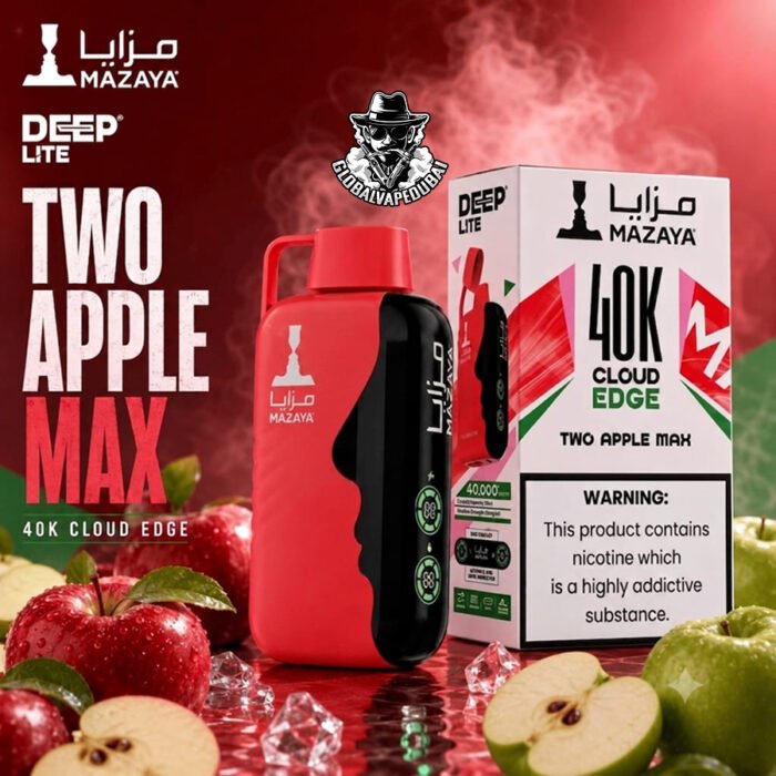 Buy Mazaya Deep Lite Cloud Edge 40000 Puffs Disposable Vape in Dubai – 20mg Salt Nic, Compact 800mAh Battery & Mesh Coil - Image 16
