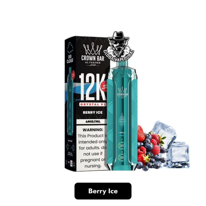 Al Fakher Crown Bar Crystal V2 12000 Puffs Disposable Vape in Dubai Uae - Image 2