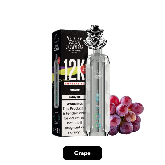 Al Fakher Crown Bar Crystal V2 12000 Puffs Disposable Vape in Dubai Uae - Image 4