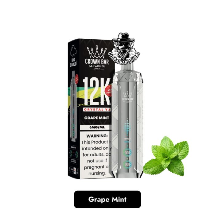Al Fakher Crown Bar Crystal V2 12000 Puffs Disposable Vape in Dubai Uae - Image 3