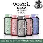 Vozol Gear Ice & Sweet 50000 Puffs Disposable 50MG Vape in Dubai Uae