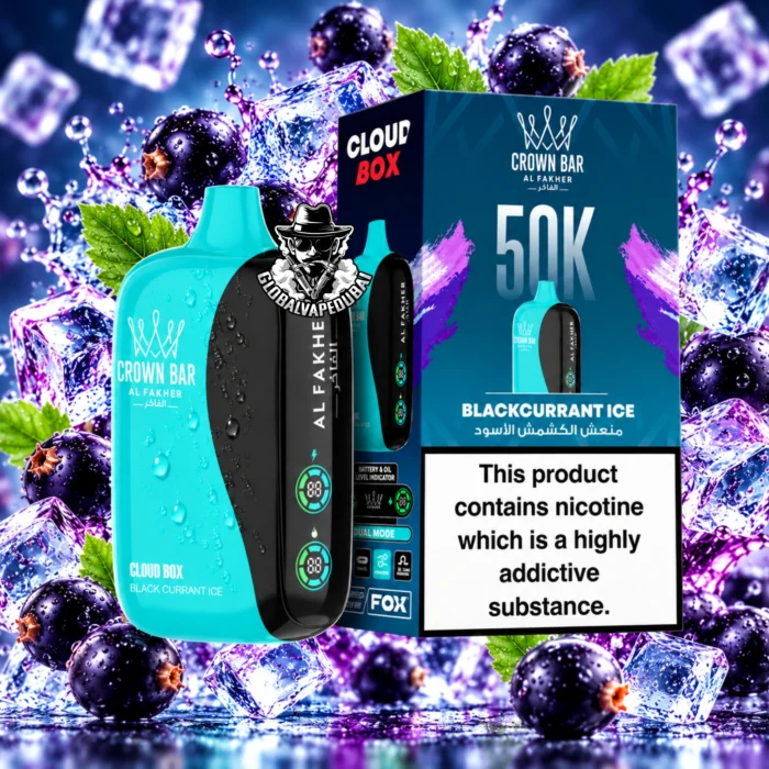 Al Fakher Crown Bar Cloud Box 50000 Puffs 20MG Disposable Vape in Dubai Uae - Image 5