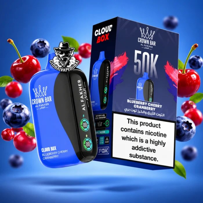 Al Fakher Crown Bar Cloud Box 50000 Puffs 20MG Disposable Vape in Dubai Uae - Image 6