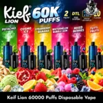 Kief Lion 60000 Puffs 2MG Disposable Vape In Dubai Uae