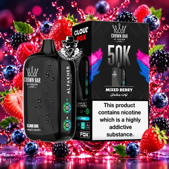Al Fakher Crown Bar Cloud Box 50000 Puffs 20MG Disposable Vape in Dubai Uae - Image 22