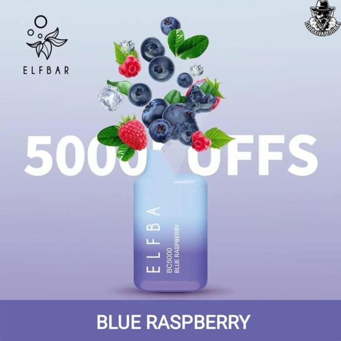 Blue-Raspberry ELF Bar Disposable 5000 Puffs Vape - Image 21