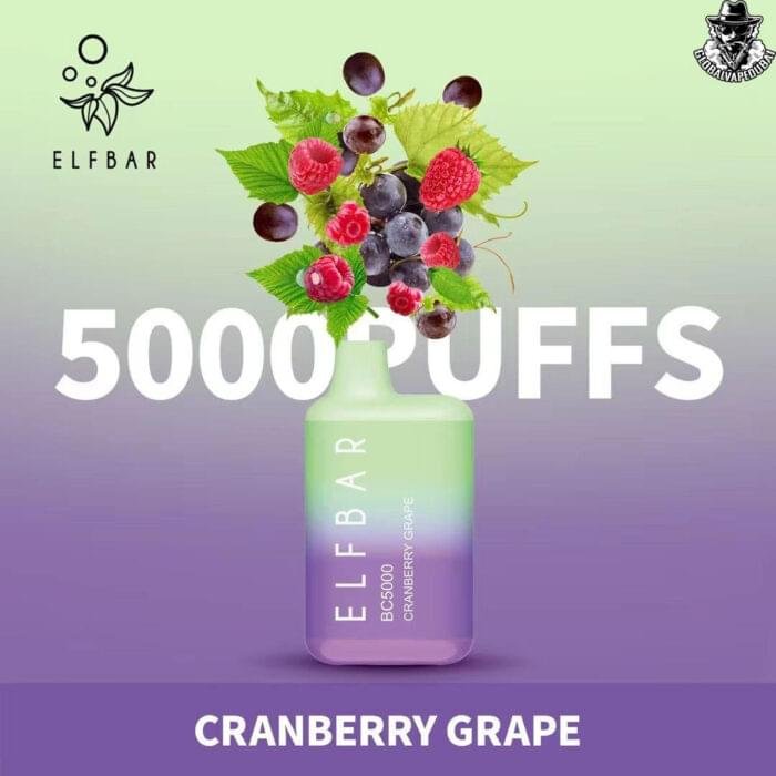 Cranberry-grape ELF Bar Disposable 5000 Puffs Vape - Image 22