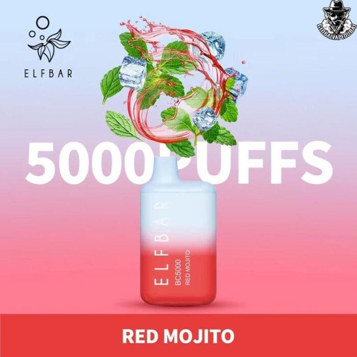 Red-Mojito ELF Bar Disposable 5000 Puffs Vape - Image 5