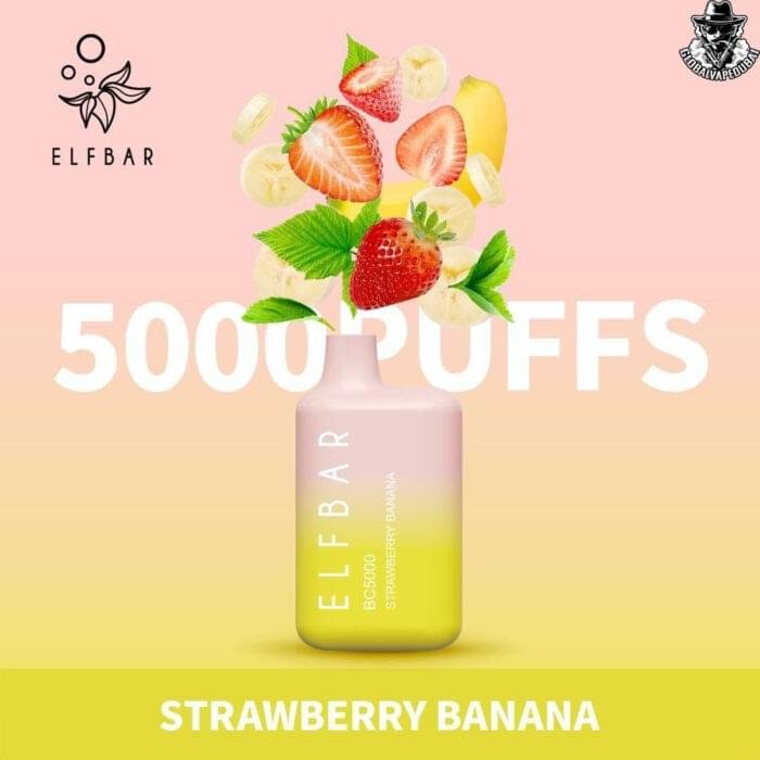Strawberry-Bannan ELF Bar Disposable 5000 Puffs Vape - Image 19