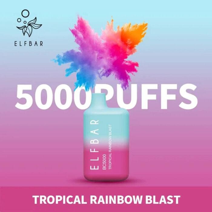 Tropical-Rainbow-Blast ELF Bar Disposable 5000 Puffs Vape - Image 9